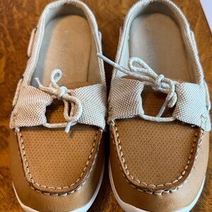 (S-11) Fall Creek Tan Mules Slip-on